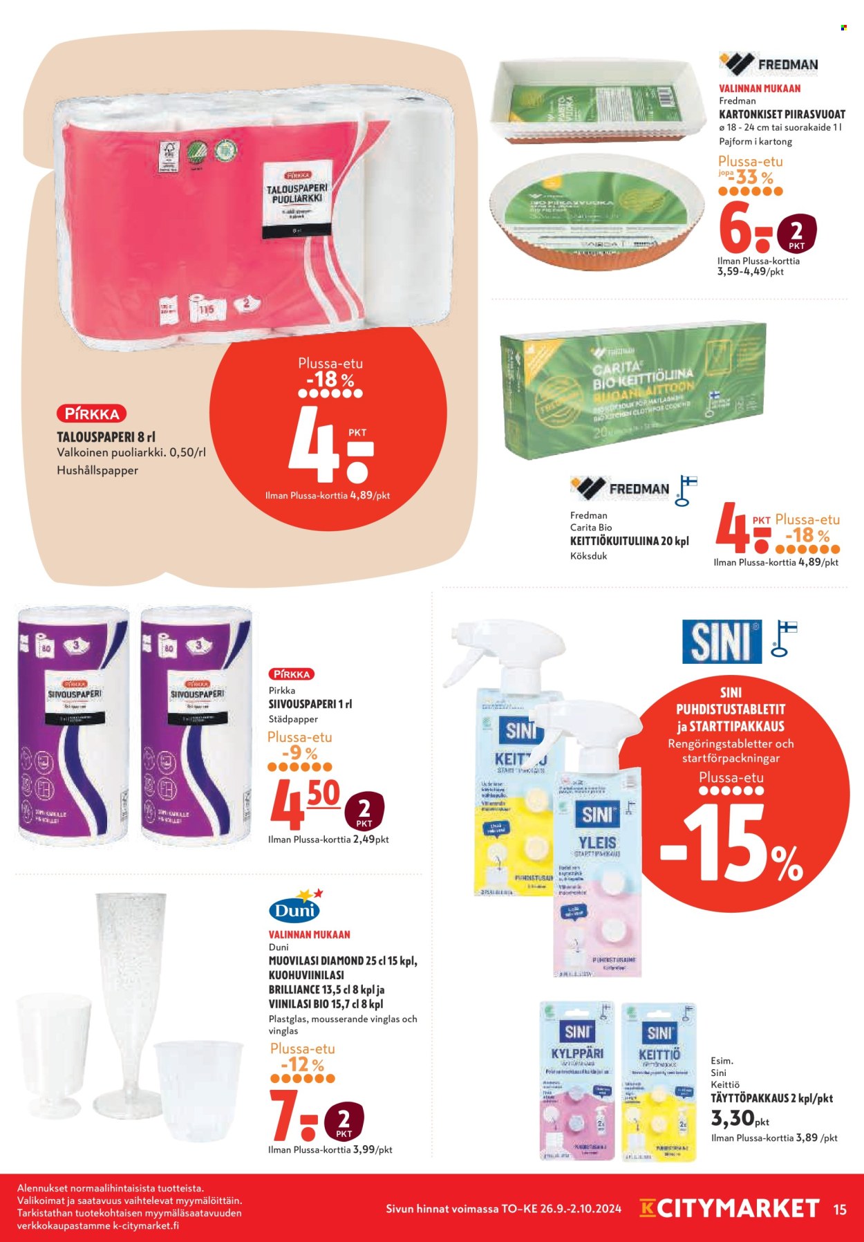 K-citymarket tarjoukset - 26.09.2024 - 02.10.2024. Sivu 15