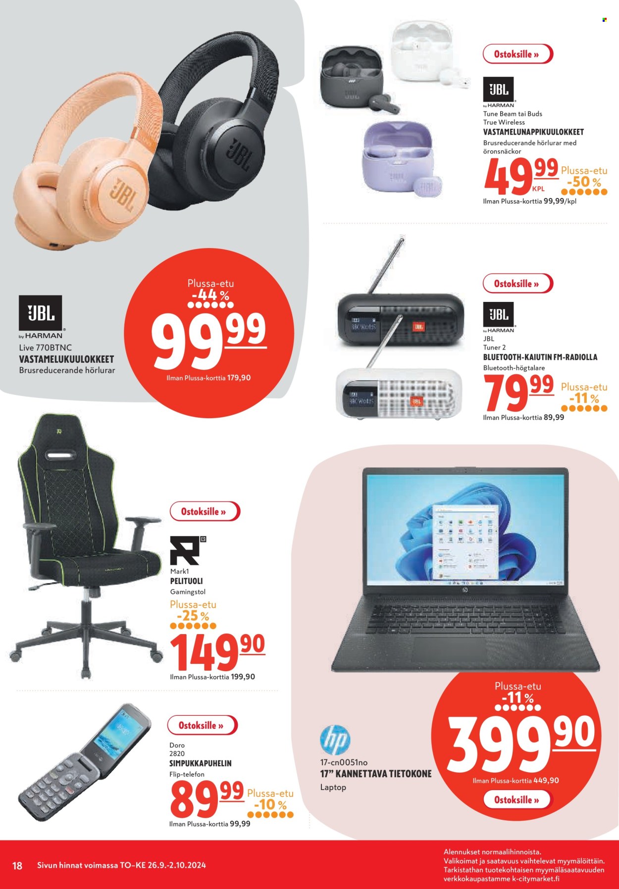 K-citymarket tarjoukset - 26.09.2024 - 02.10.2024. Sivu 18