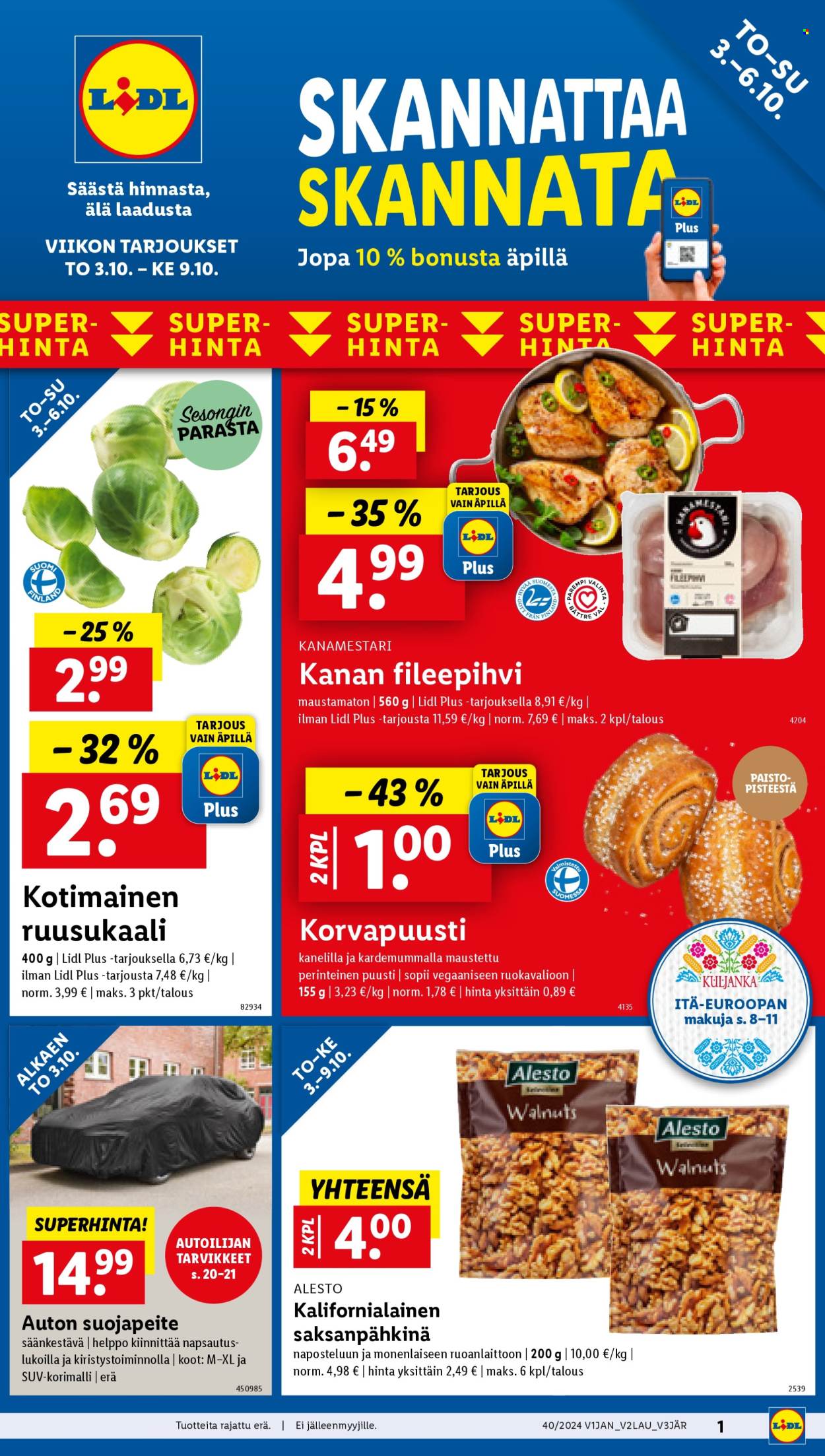 Lidl tarjoukset - 03.10.2024 - 09.10.2024. Sivu 1