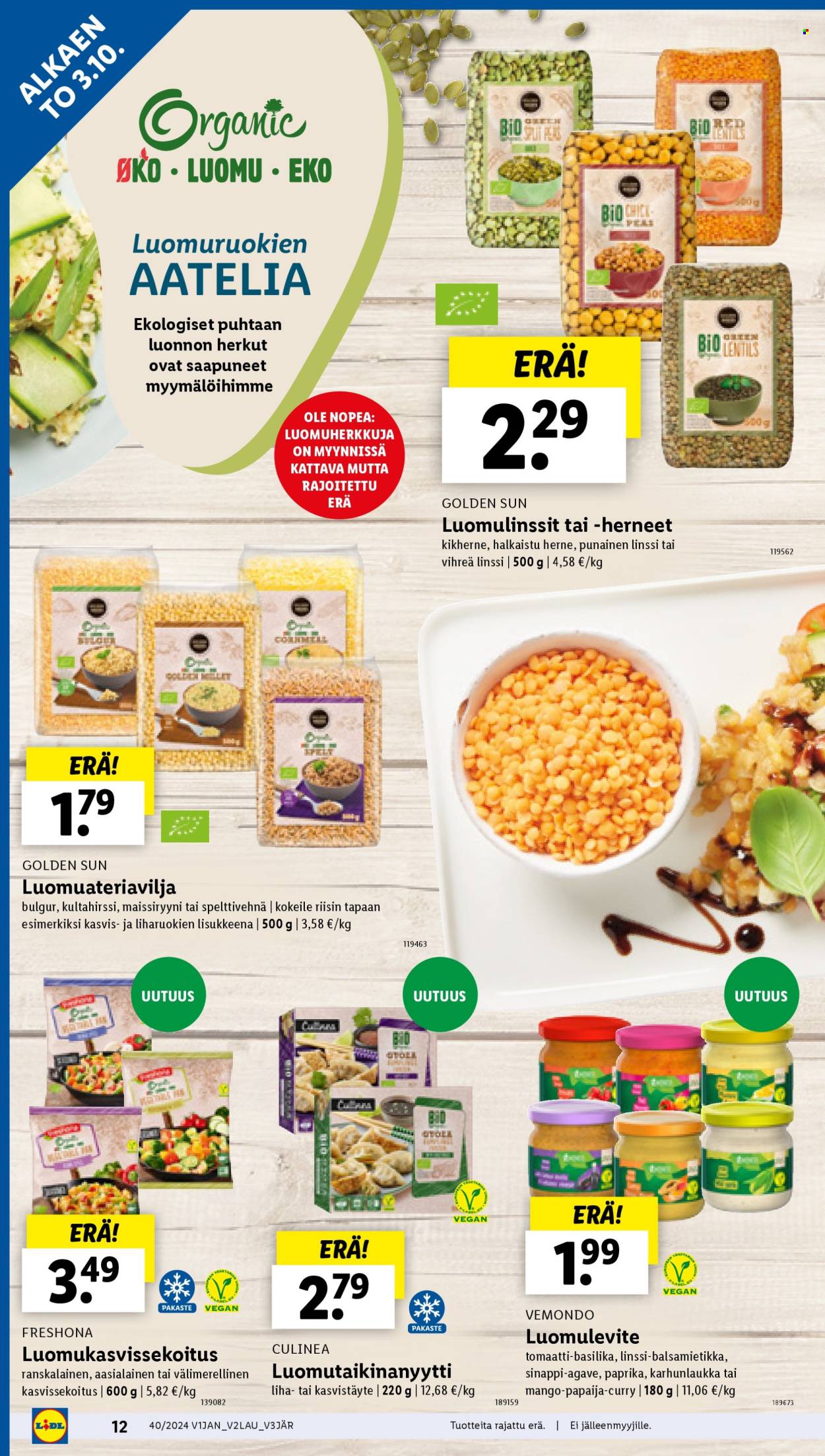 Lidl tarjoukset - 03.10.2024 - 09.10.2024. Sivu 12