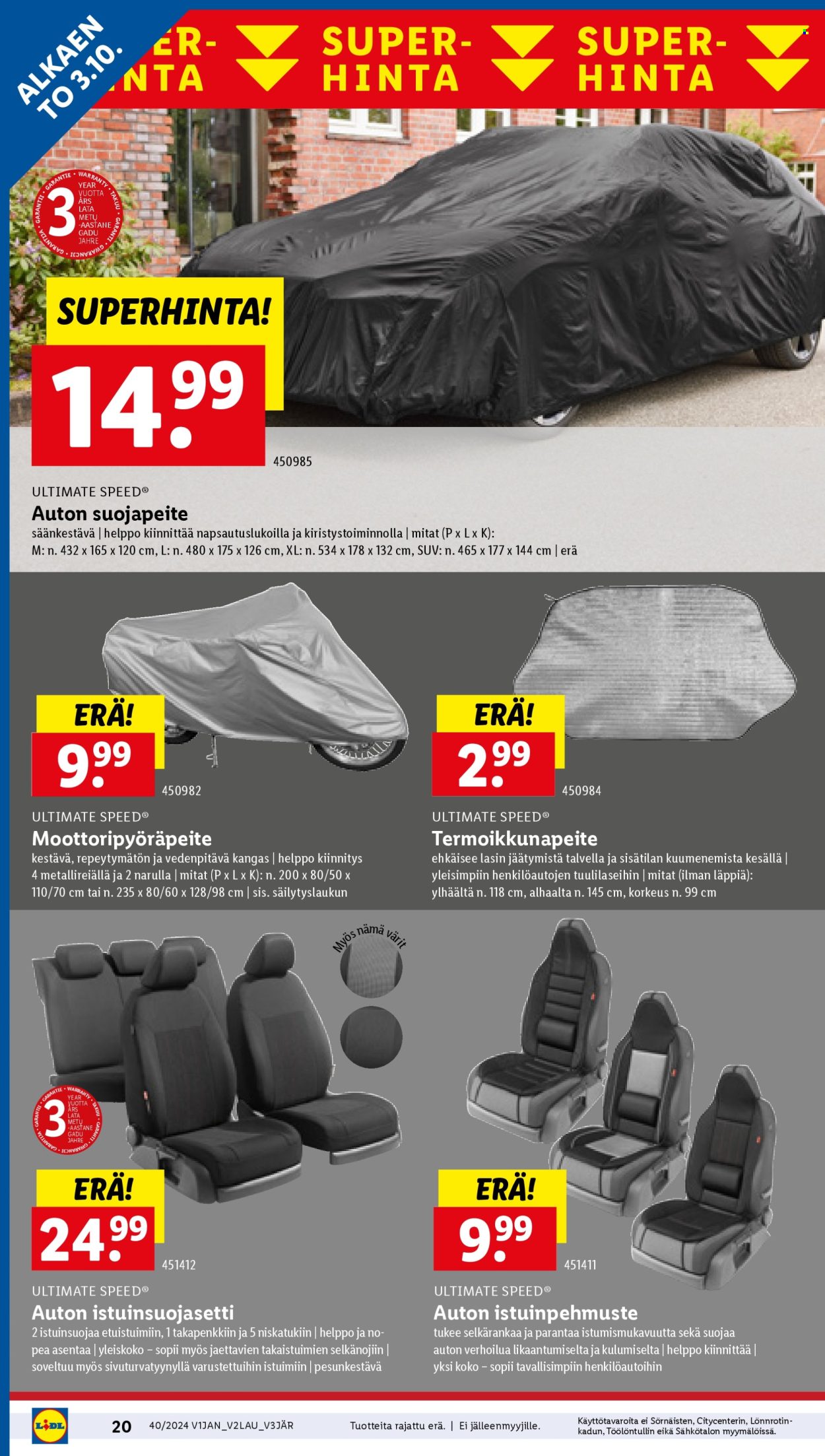 Lidl tarjoukset - 03.10.2024 - 09.10.2024. Sivu 20