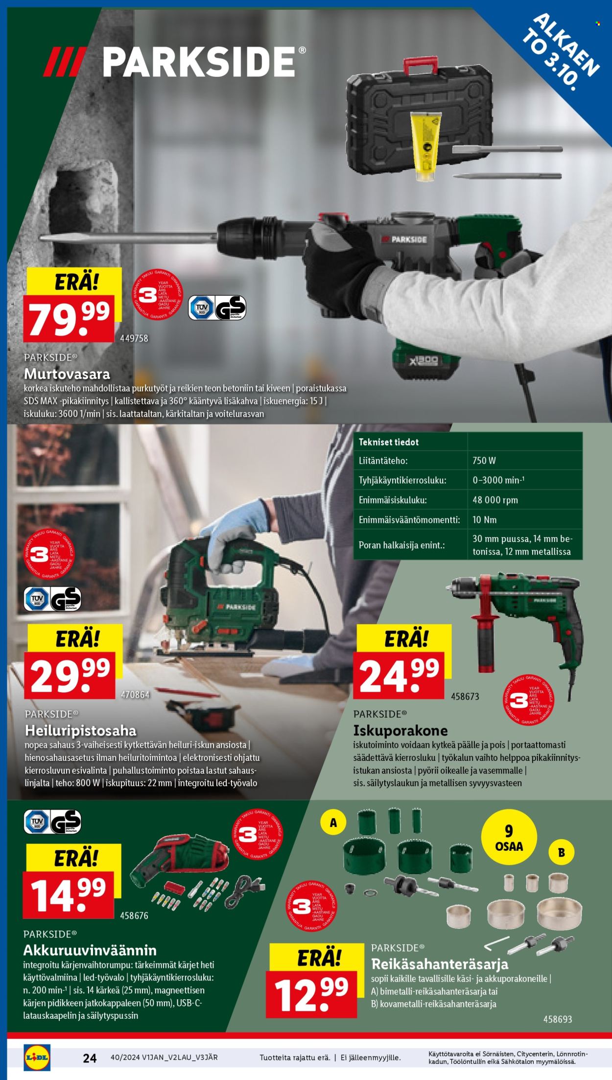 Lidl tarjoukset - 03.10.2024 - 09.10.2024. Sivu 24