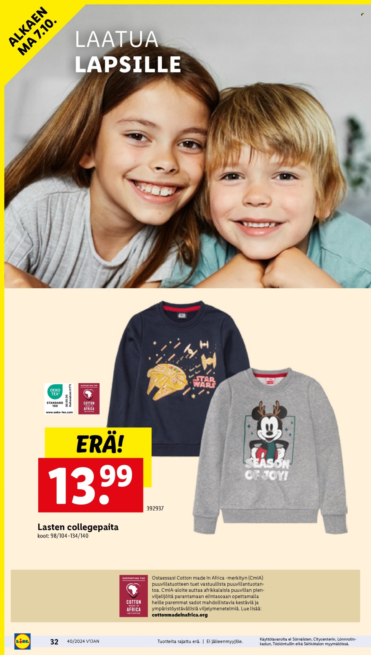 Lidl tarjoukset - 03.10.2024 - 09.10.2024. Sivu 34