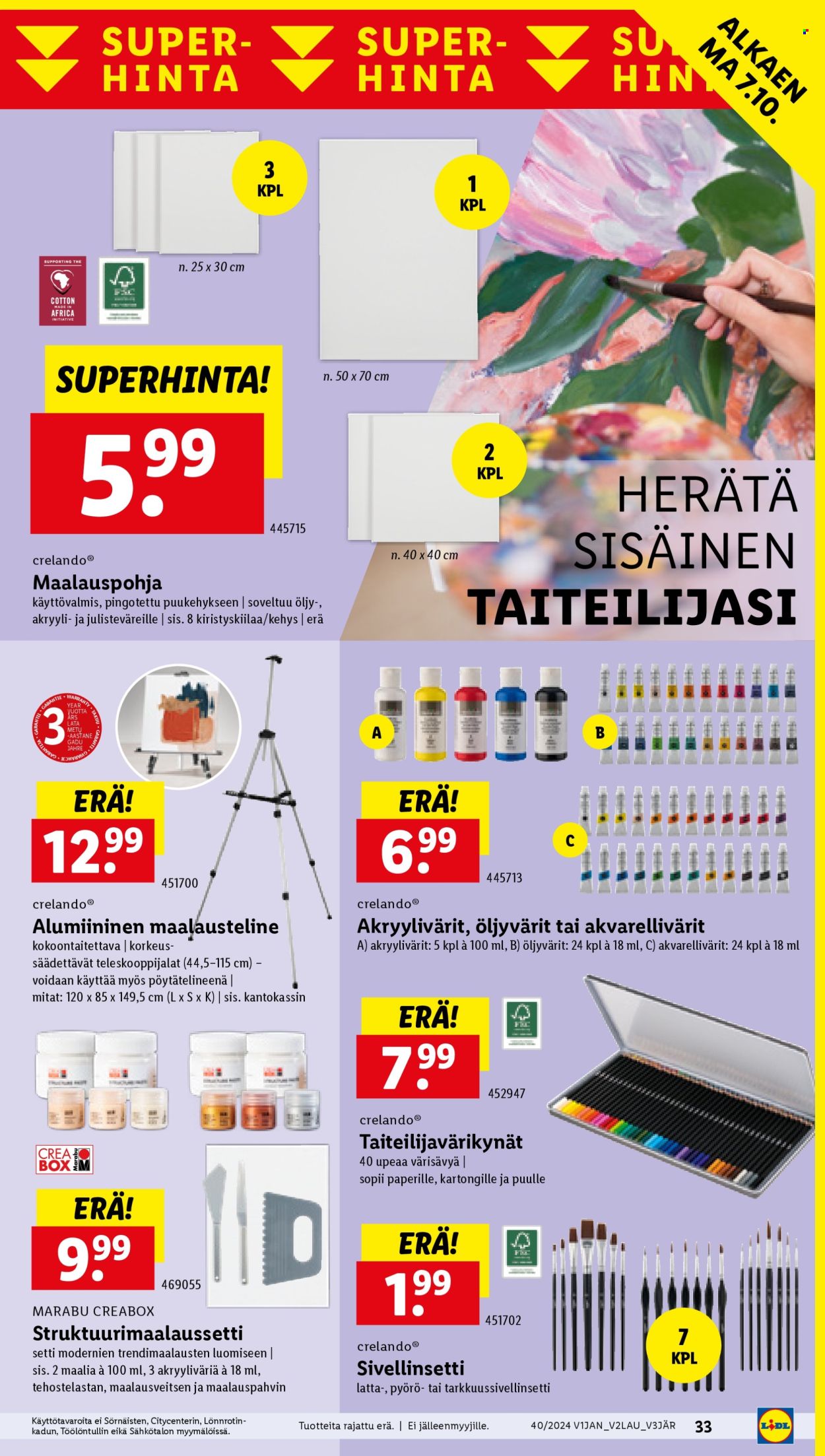 Lidl tarjoukset - 03.10.2024 - 09.10.2024. Sivu 35