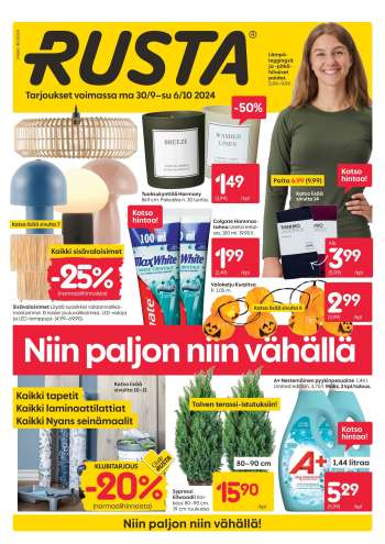 Rusta tarjoukset  - 30.09.2024 - 06.10.2024.