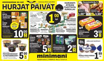Minimani tarjoukset  - 30.09.2024 - 06.10.2024.