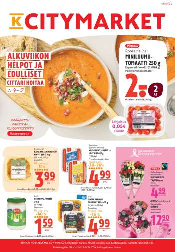 K-citymarket tarjoukset  - 07.10.2024 - 13.10.2024.