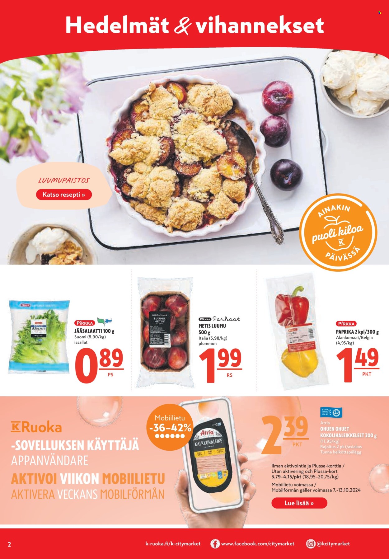 K-citymarket tarjoukset - 07.10.2024 - 13.10.2024. Sivu 2
