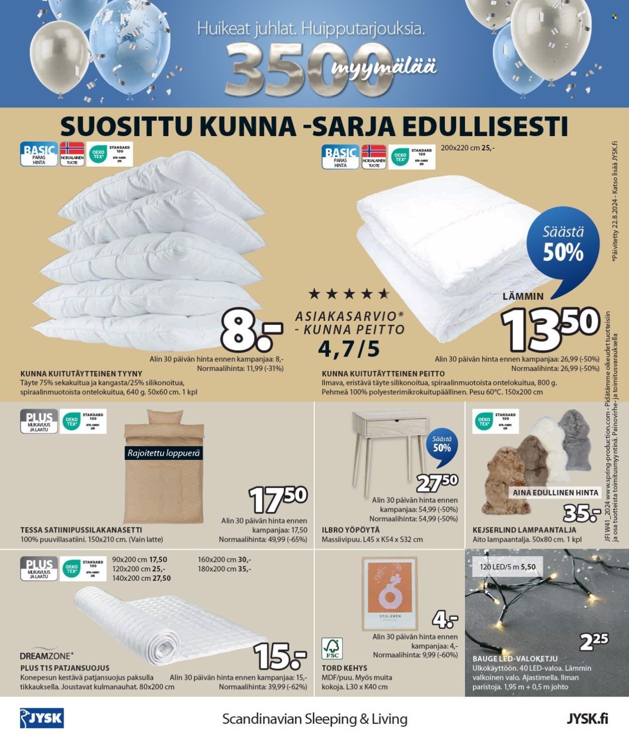 JYSK tarjoukset - 07.10.2024 - 20.10.2024. Sivu 25