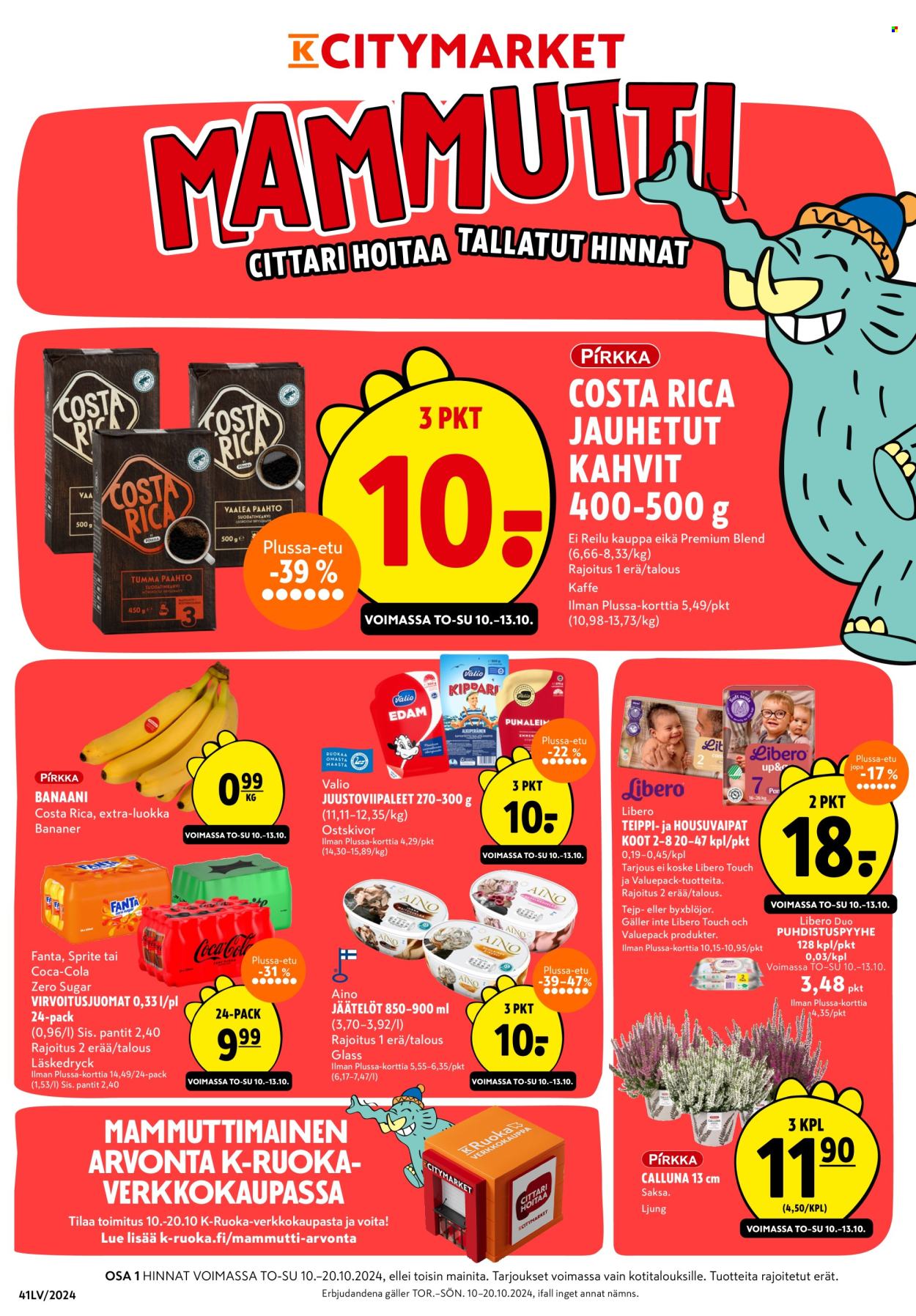 K-citymarket tarjoukset - 10.10.2024 - 20.10.2024. Sivu 1