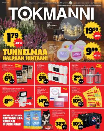 Tokmanni tarjoukset  - 14.10.2024 - 20.10.2024.
