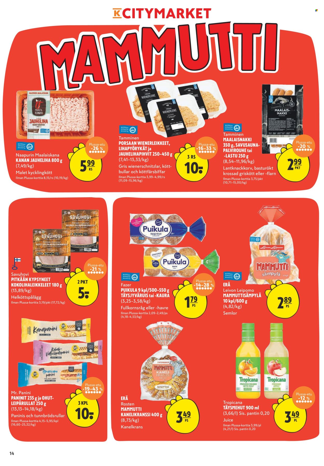 K-citymarket tarjoukset - 14.10.2024 - 20.10.2024. Sivu 14