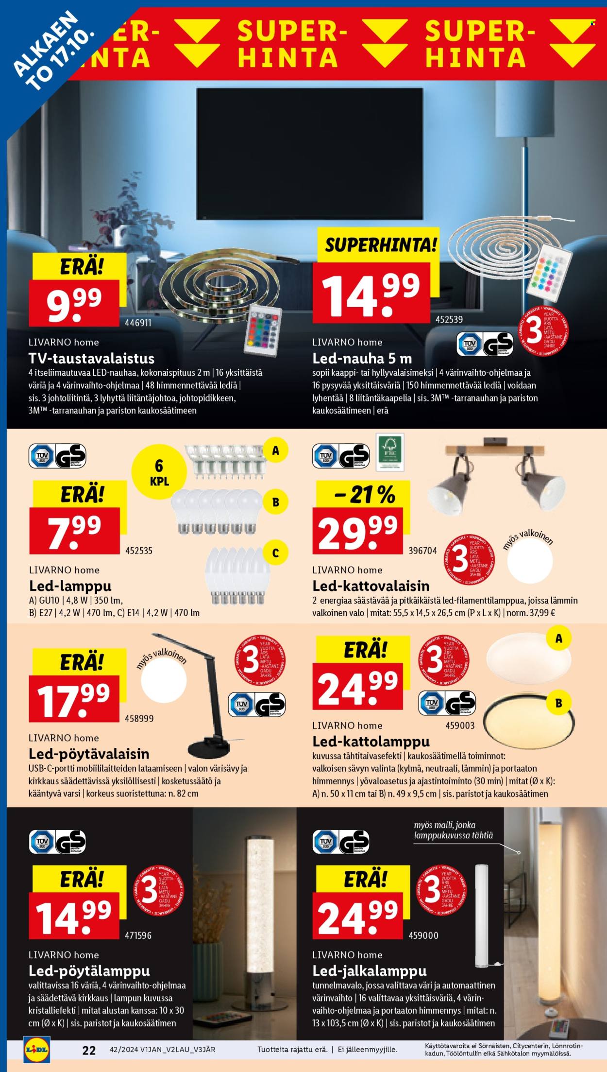 Lidl tarjoukset - 17.10.2024 - 23.10.2024. Sivu 24