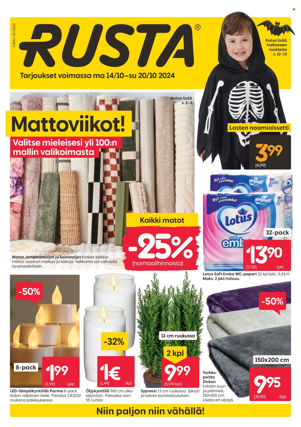 Rusta tarjoukset - 14.10.2024 - 20.10.2024. Sivu 1