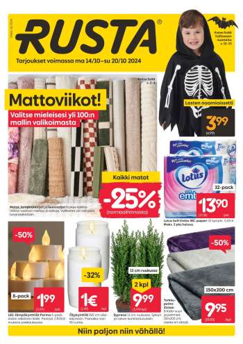 Rusta tarjoukset  - 14.10.2024 - 20.10.2024.