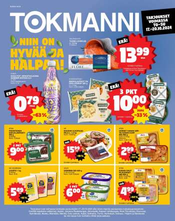 Tokmanni tarjoukset  - 17.10.2024 - 20.10.2024.