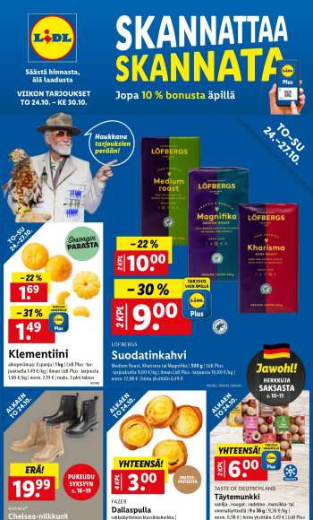 Lidl tarjoukset  - 24.10.2024 - 30.10.2024.