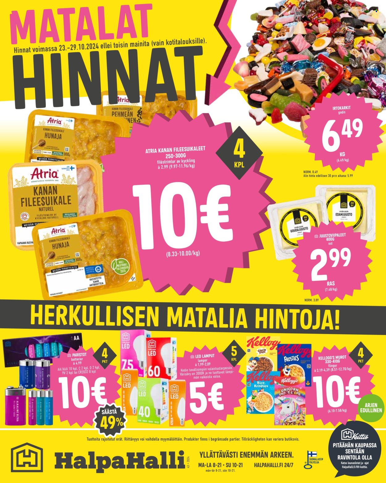 HalpaHalli tarjoukset - 23.10.2024 - 29.10.2024. Sivu 1