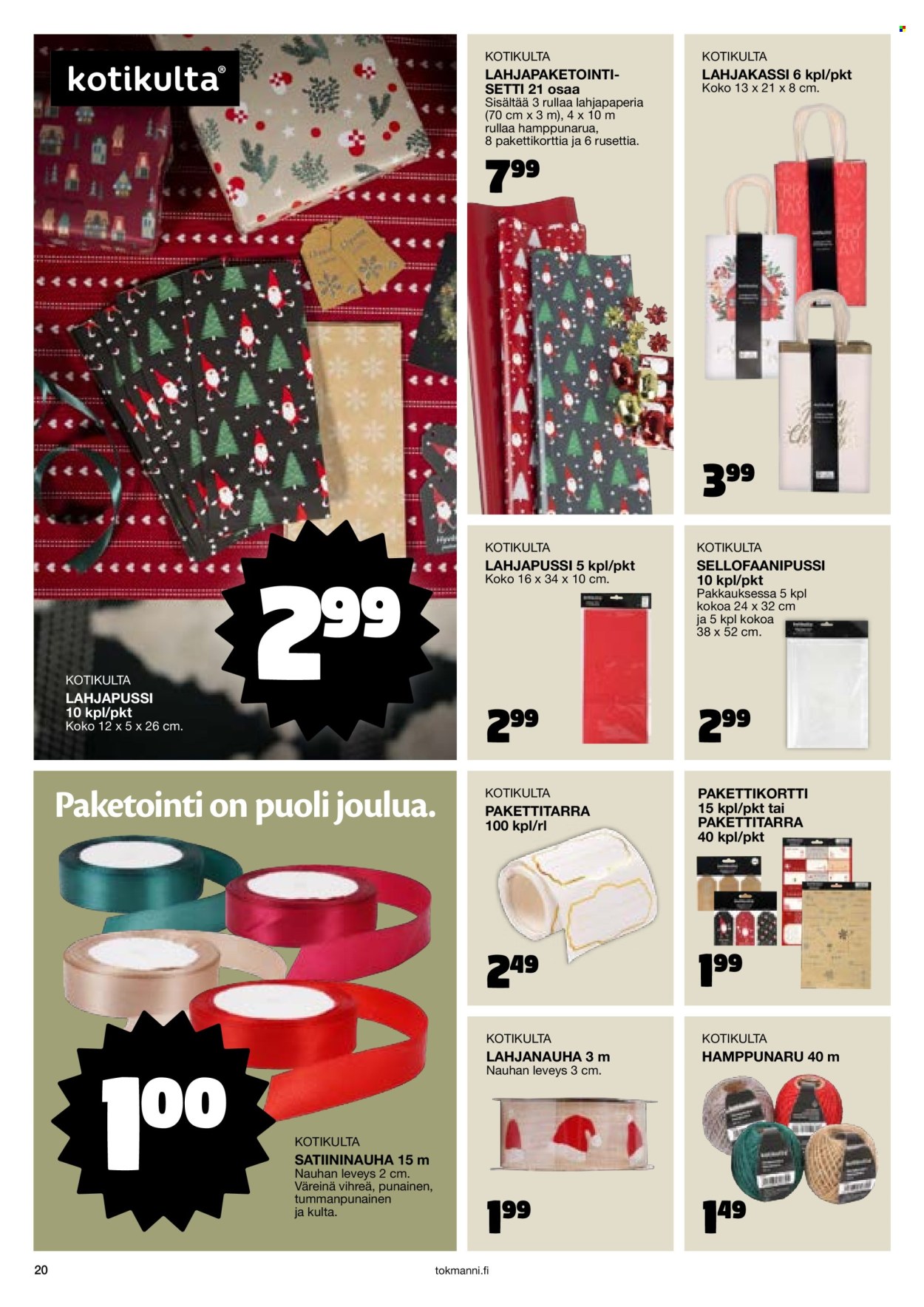 Tokmanni tarjoukset - 23.10.2024 - 24.12.2024. Sivu 20