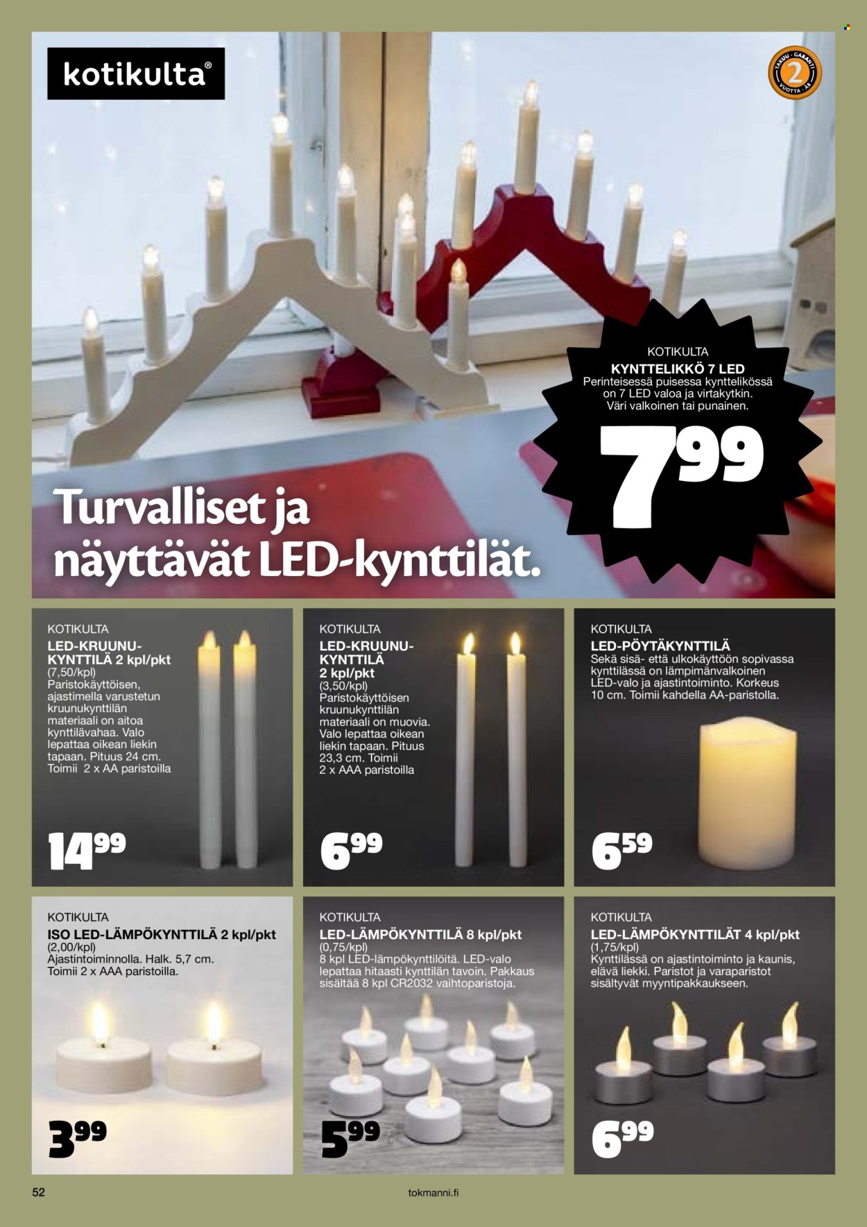 Tokmanni tarjoukset - 23.10.2024 - 24.12.2024. Sivu 52