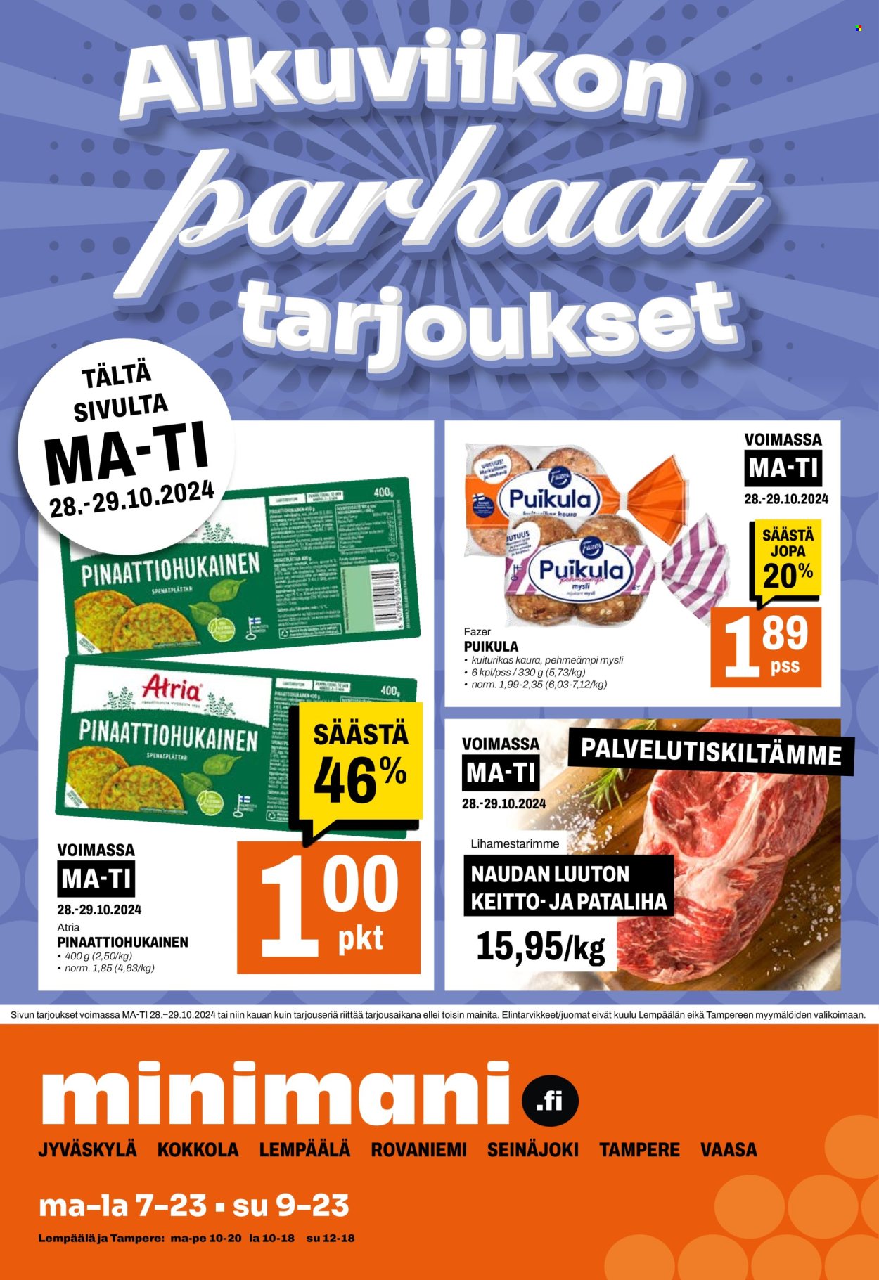 Minimani tarjoukset - 23.10.2024 - 27.10.2024. Sivu 12