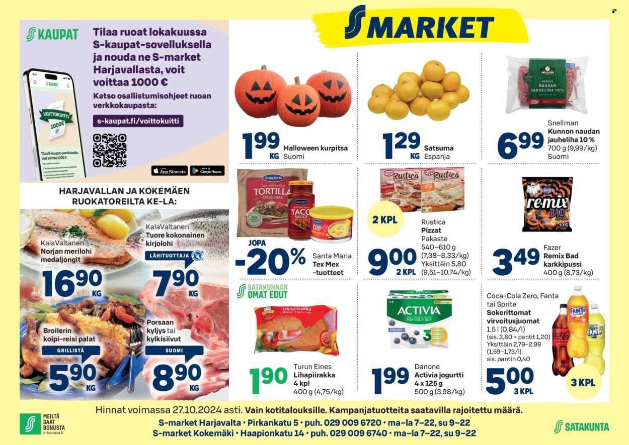 S-market tarjoukset - 23.10.2024 - 27.10.2024. Sivu 1