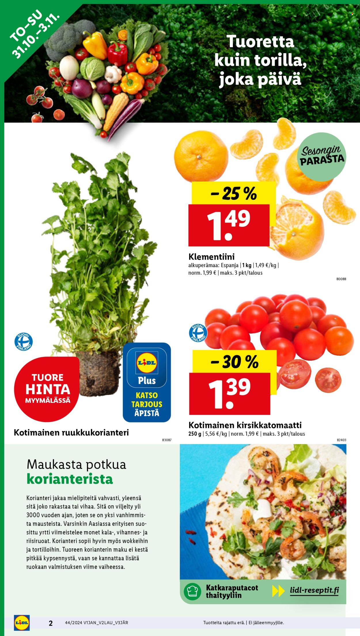 Lidl tarjoukset - 31.10.2024 - 06.11.2024. Sivu 2