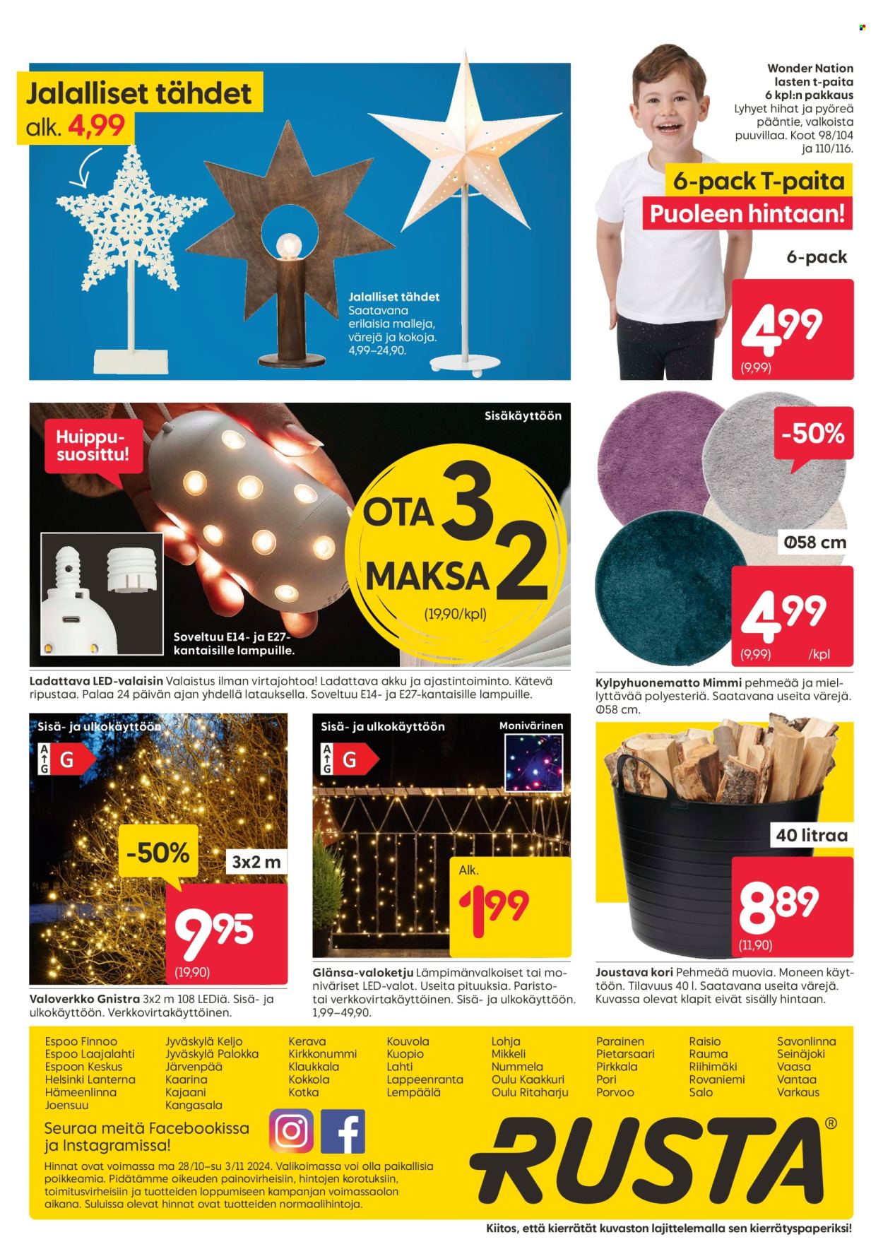 Rusta tarjoukset - 28.10.2024 - 03.11.2024. Sivu 20