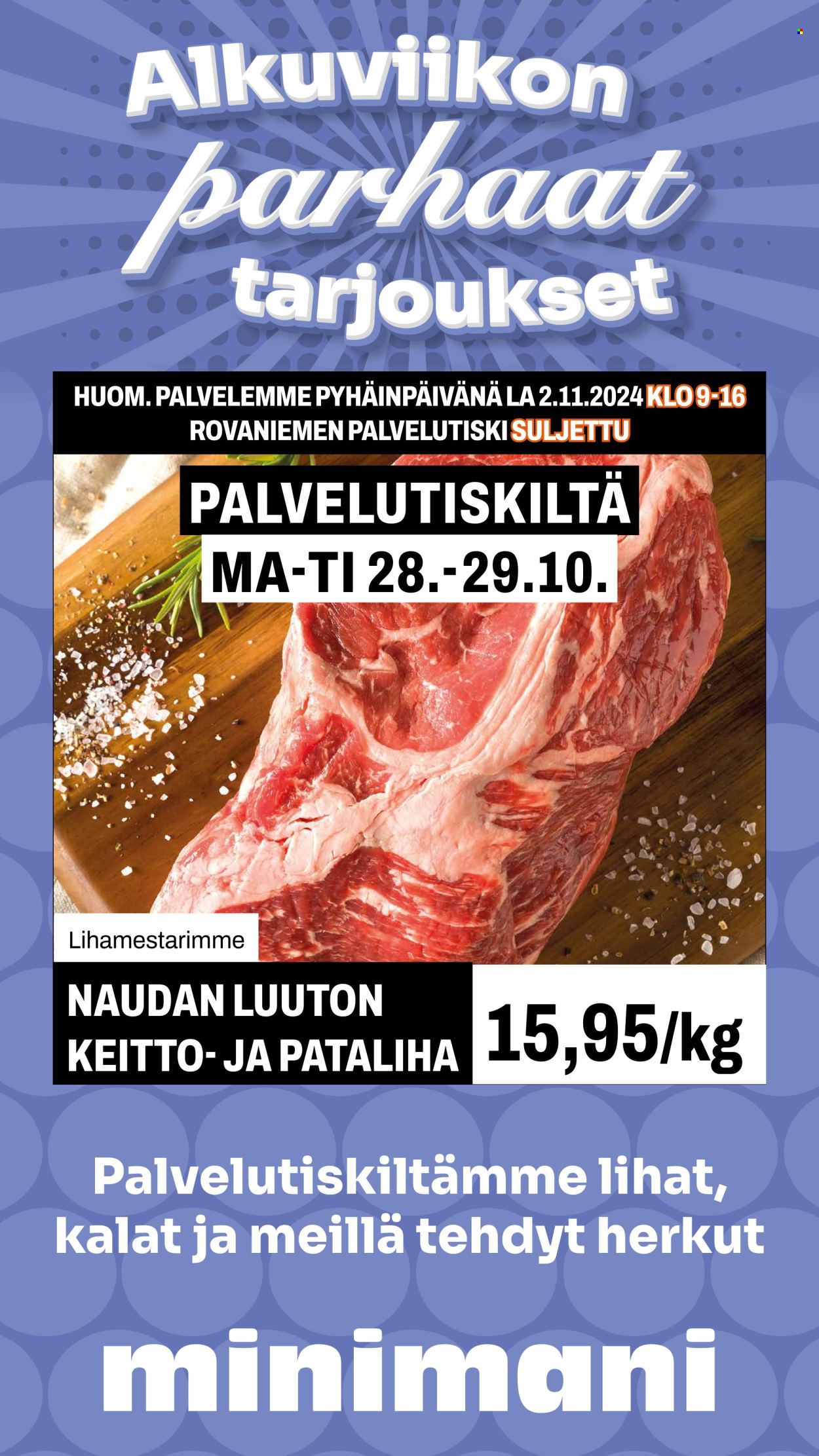 Minimani tarjoukset - 28.10.2024 - 29.10.2024. Sivu 5