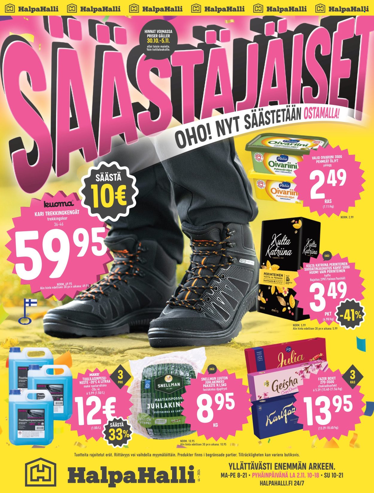 HalpaHalli tarjoukset - 30.10.2024 - 05.11.2024. Sivu 1