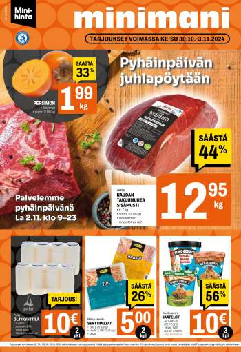 Minimani tarjoukset  - 30.10.2024 - 03.11.2024.