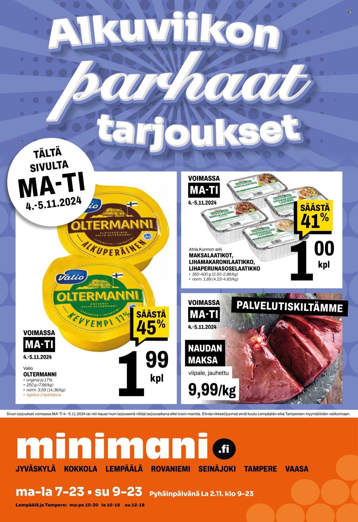 Minimani tarjoukset - 30.10.2024 - 03.11.2024. Sivu 16