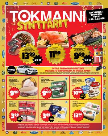 Tokmanni tarjoukset  - 31.10.2024 - 03.11.2024.