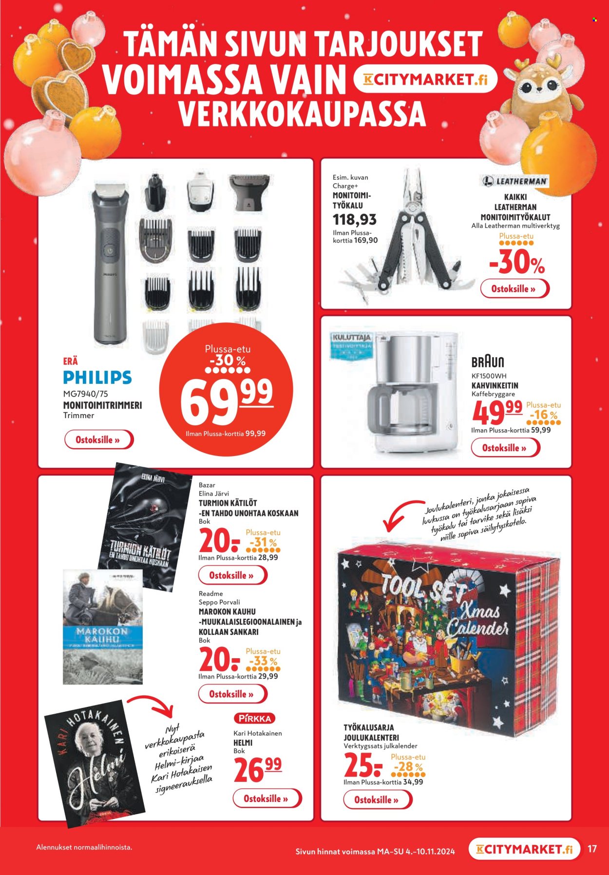 K-citymarket tarjoukset - 04.11.2024 - 10.11.2024. Sivu 17