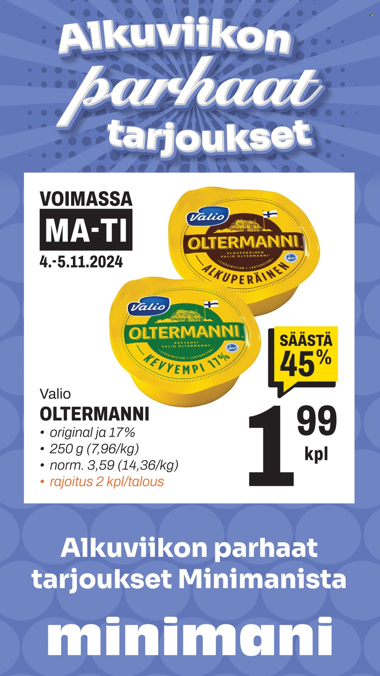 Minimani tarjoukset - 04.11.2024 - 05.11.2024. Sivu 1
