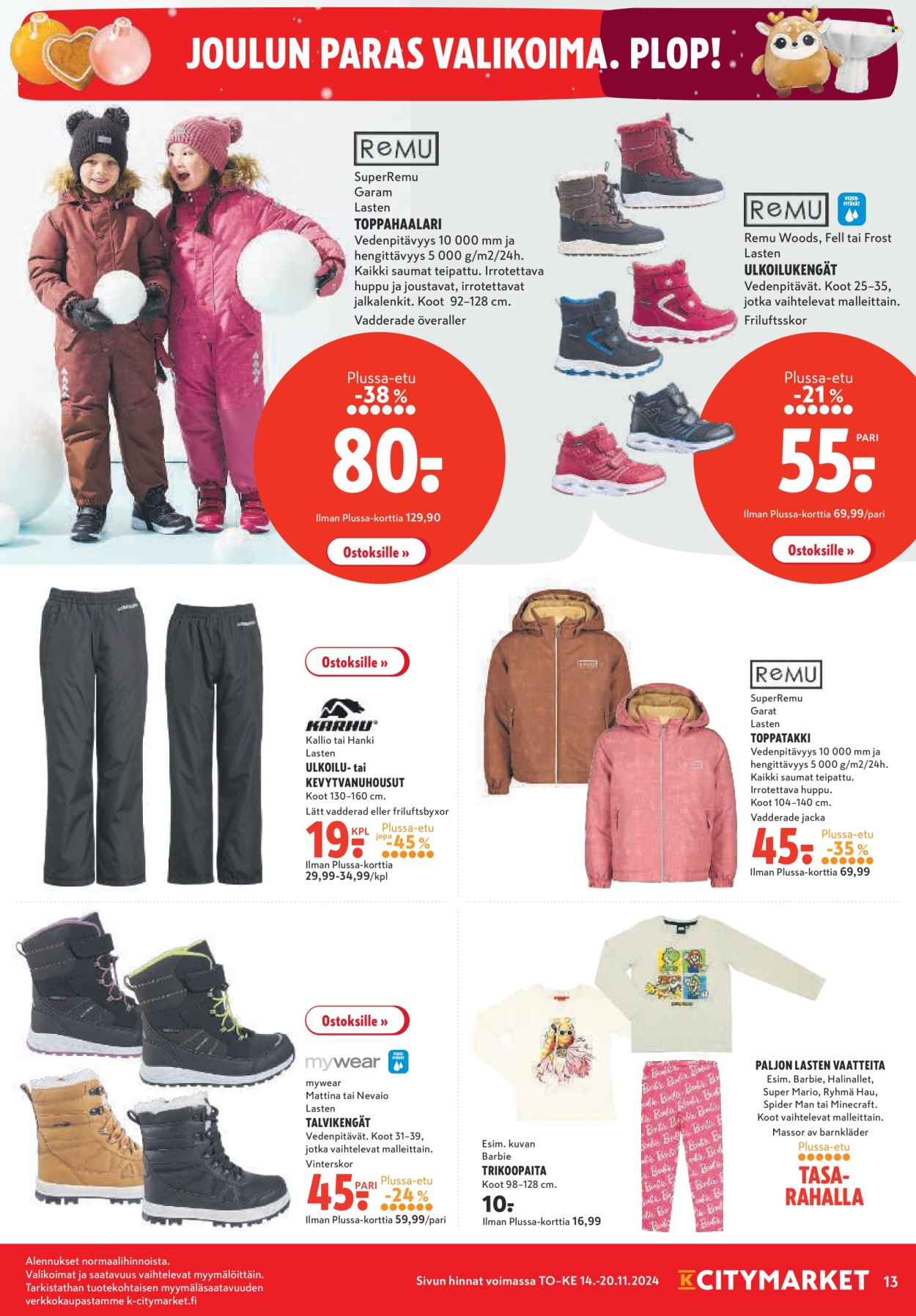K-citymarket tarjoukset - 14.11.2024 - 20.11.2024. Sivu 13