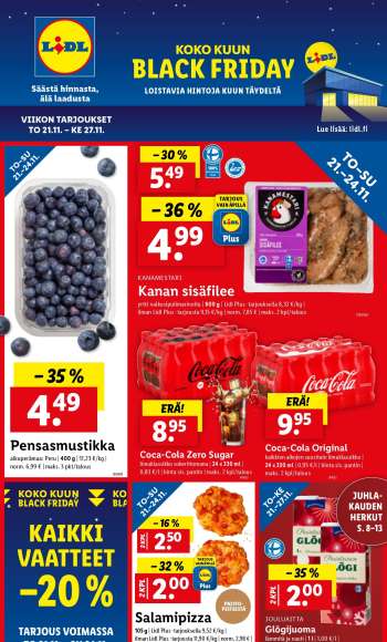 Lidl tarjoukset  - 21.11.2024 - 27.11.2024.
