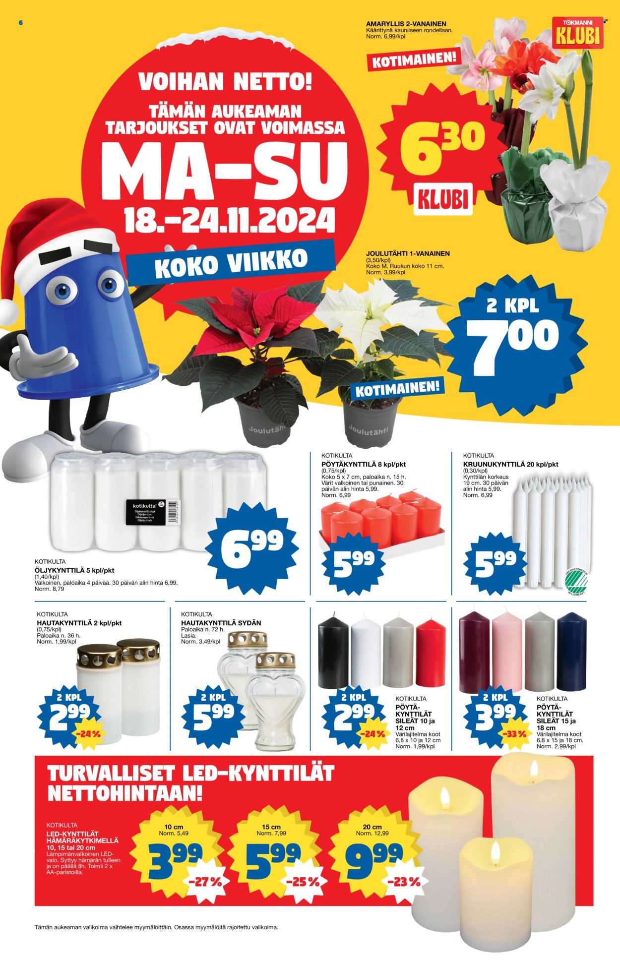 Tokmanni tarjoukset - 18.11.2024 - 24.11.2024. Sivu 6