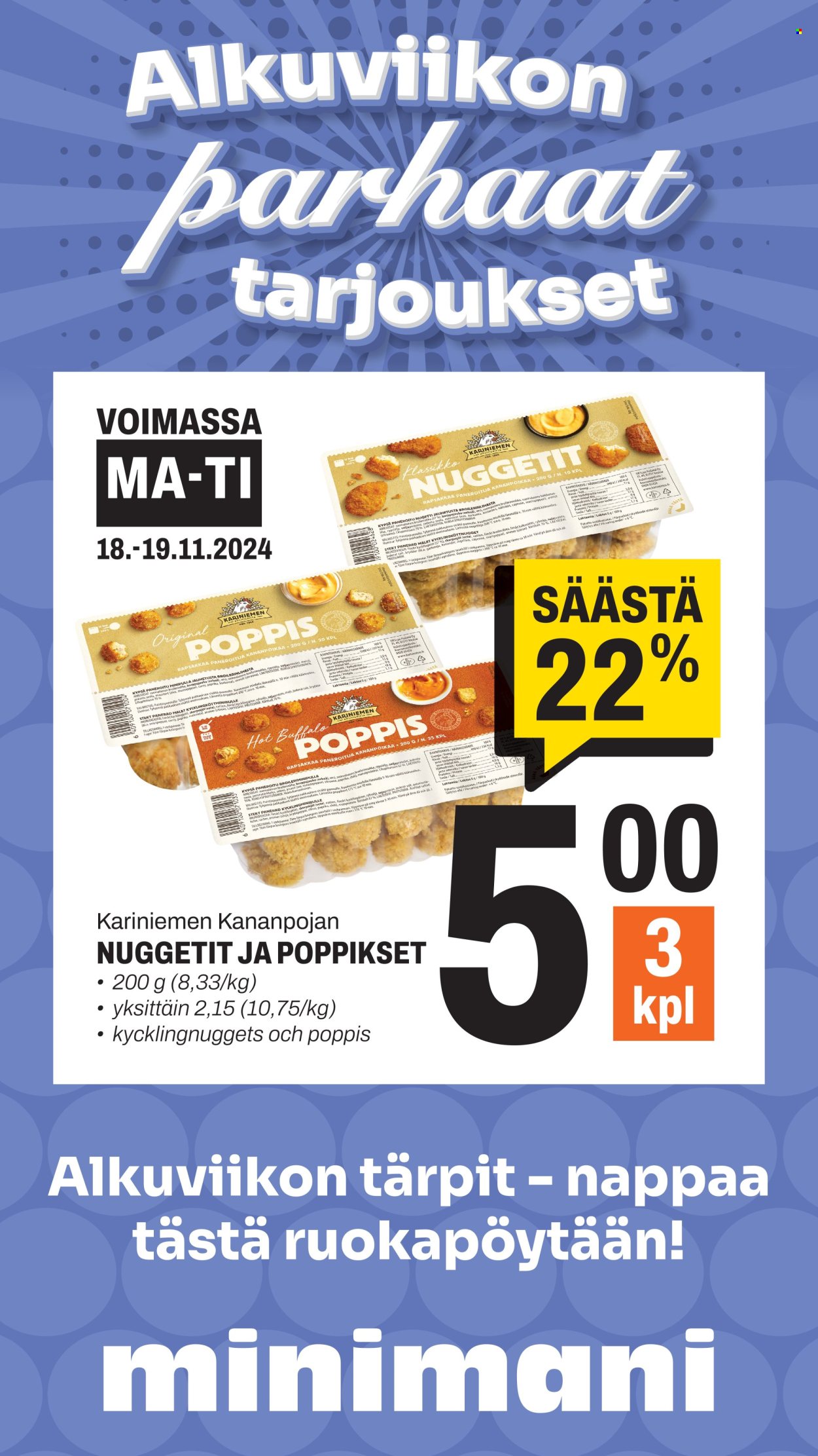Minimani tarjoukset - 18.11.2024 - 19.11.2024. Sivu 2