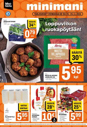 Minimani tarjoukset  - 20.11.2024 - 24.11.2024.
