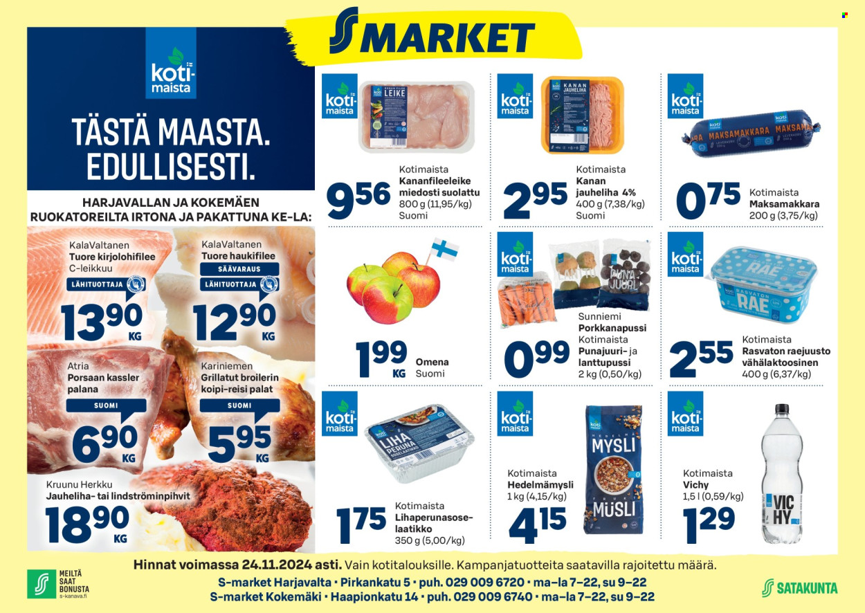 S-market tarjoukset - 20.11.2024 - 24.11.2024. Sivu 1