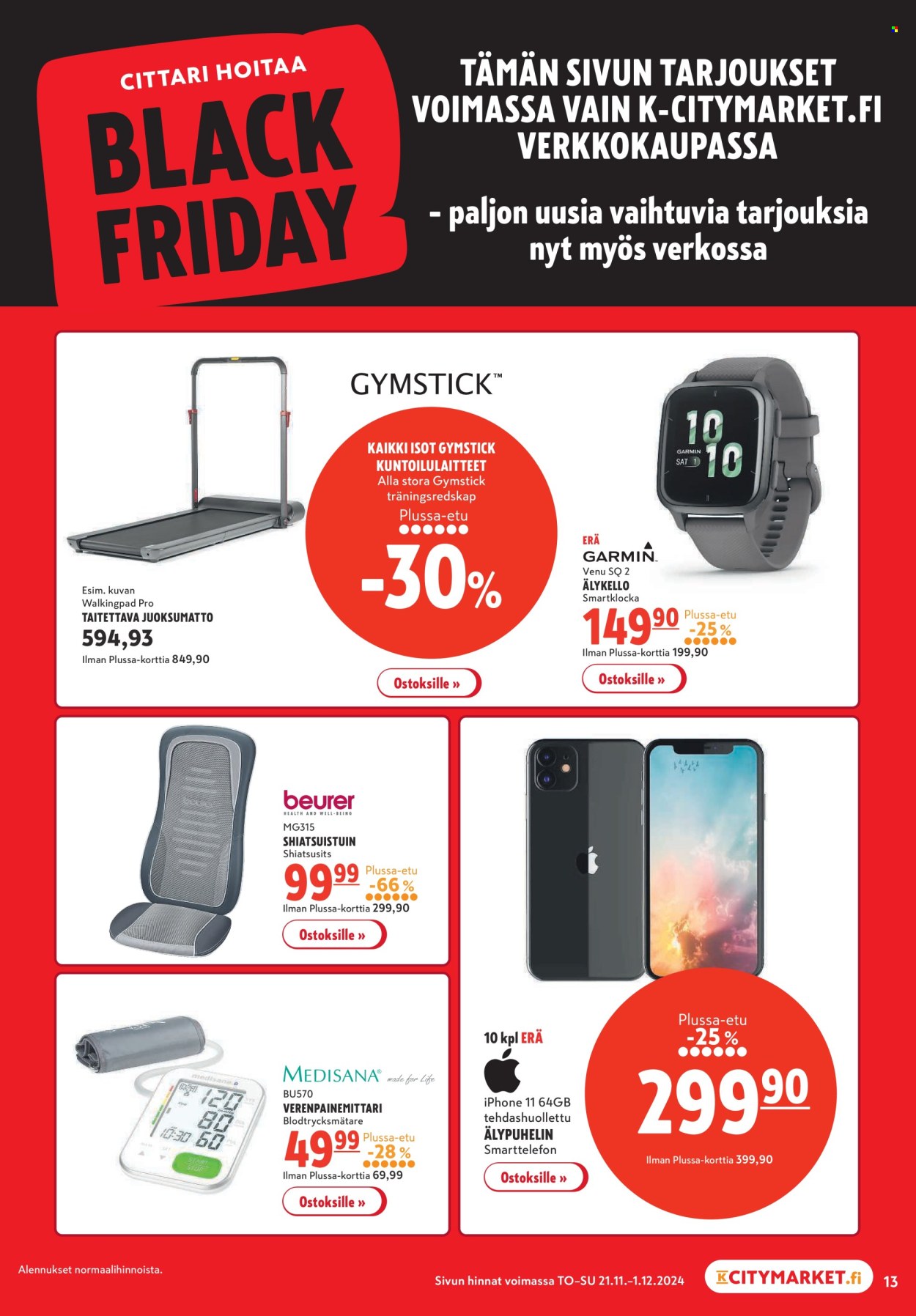 K-citymarket tarjoukset - 21.11.2024 - 01.12.2024. Sivu 13