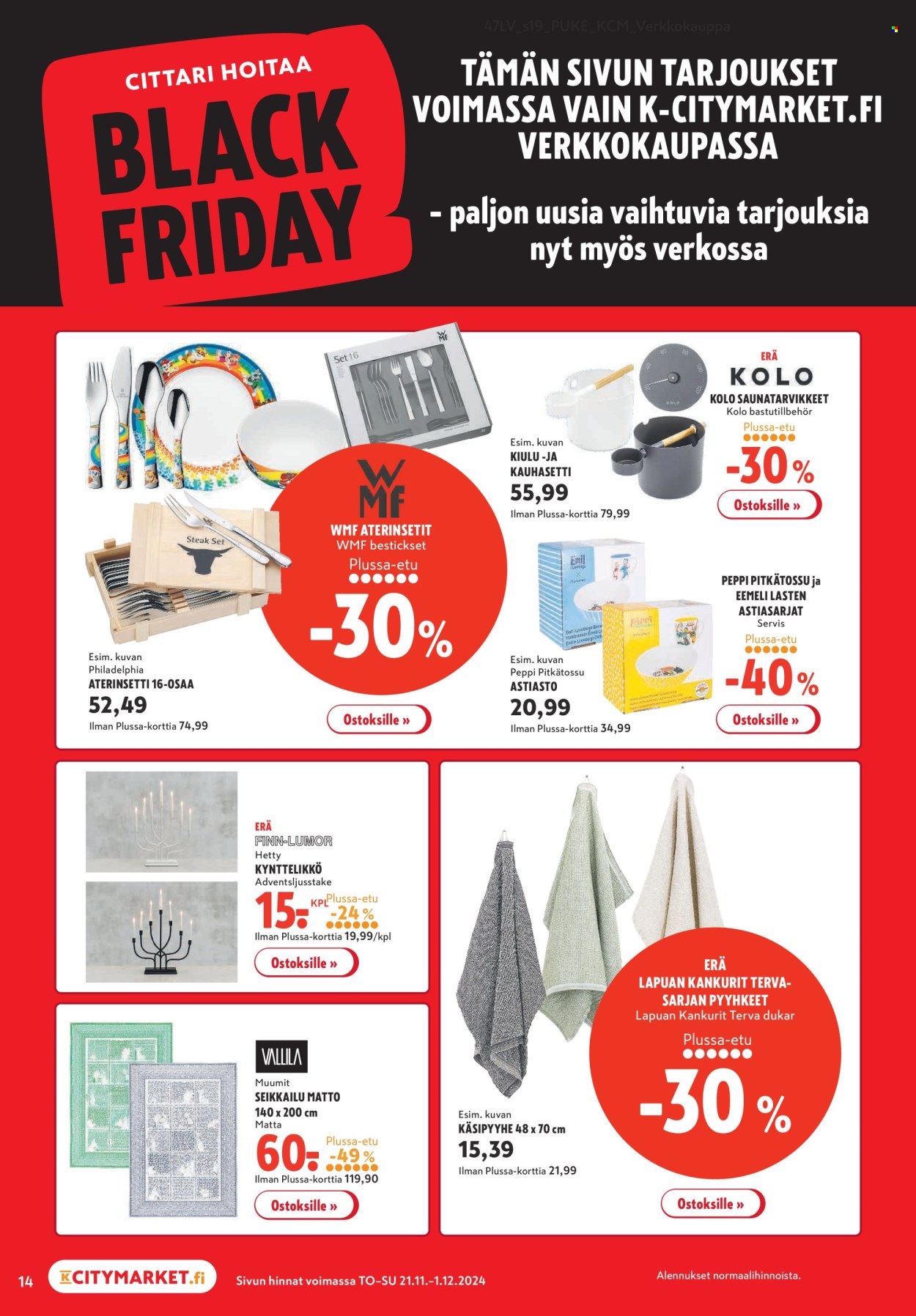 K-citymarket tarjoukset - 21.11.2024 - 01.12.2024. Sivu 14