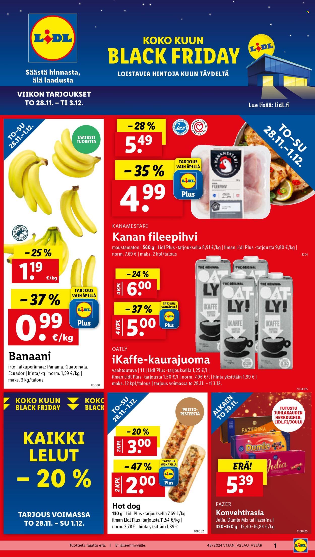 Lidl tarjoukset - 28.11.2024 - 03.12.2024. Sivu 1