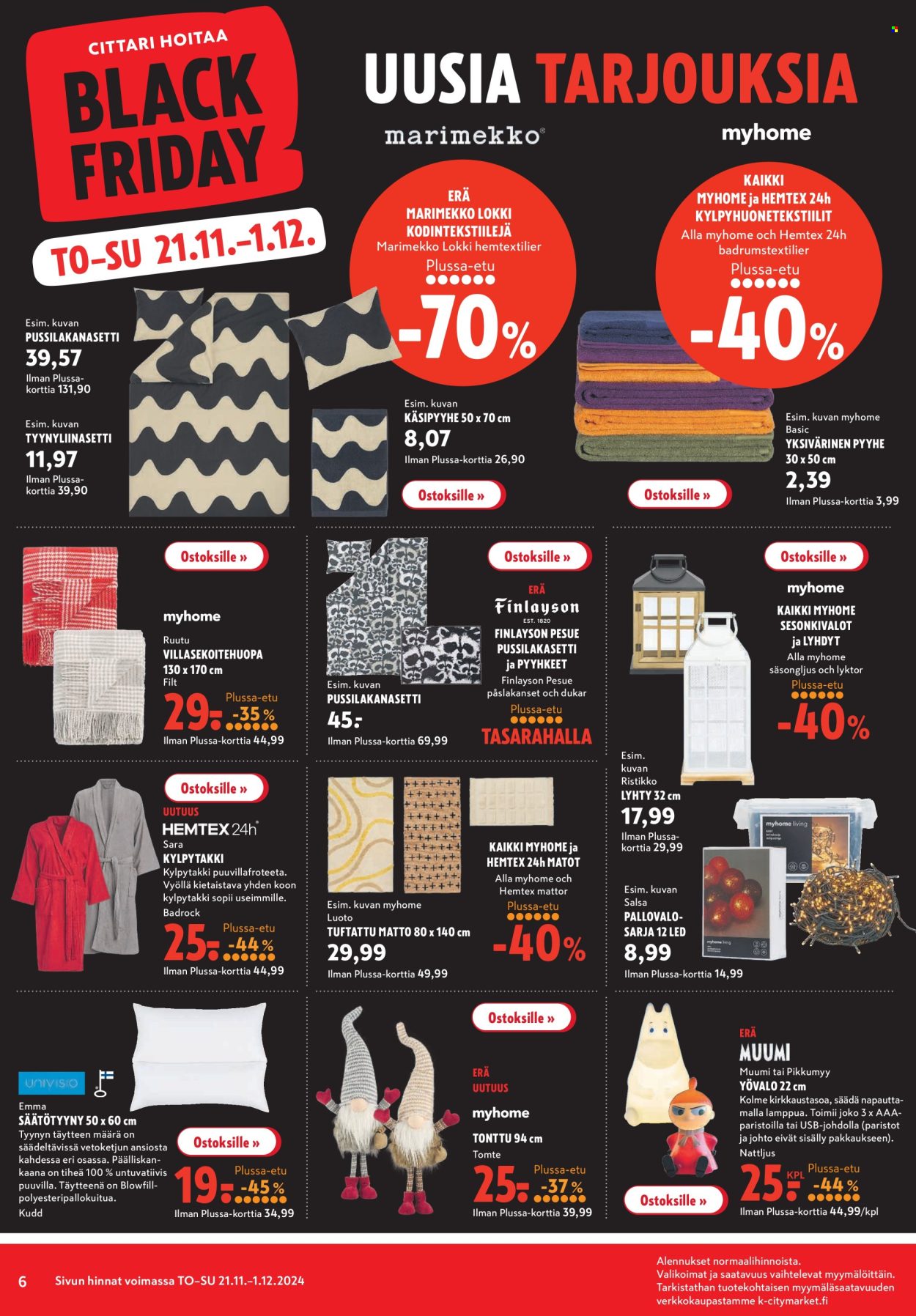 K-citymarket tarjoukset - 21.11.2024 - 01.12.2024. Sivu 6