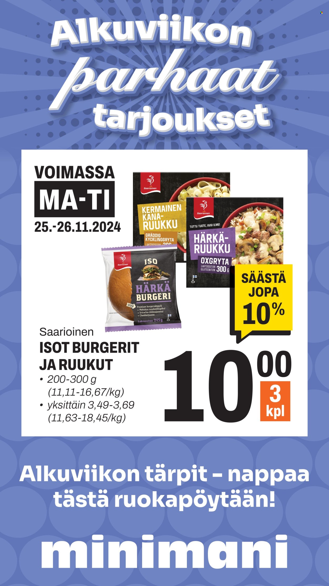Minimani tarjoukset - 25.11.2024 - 26.11.2024. Sivu 2