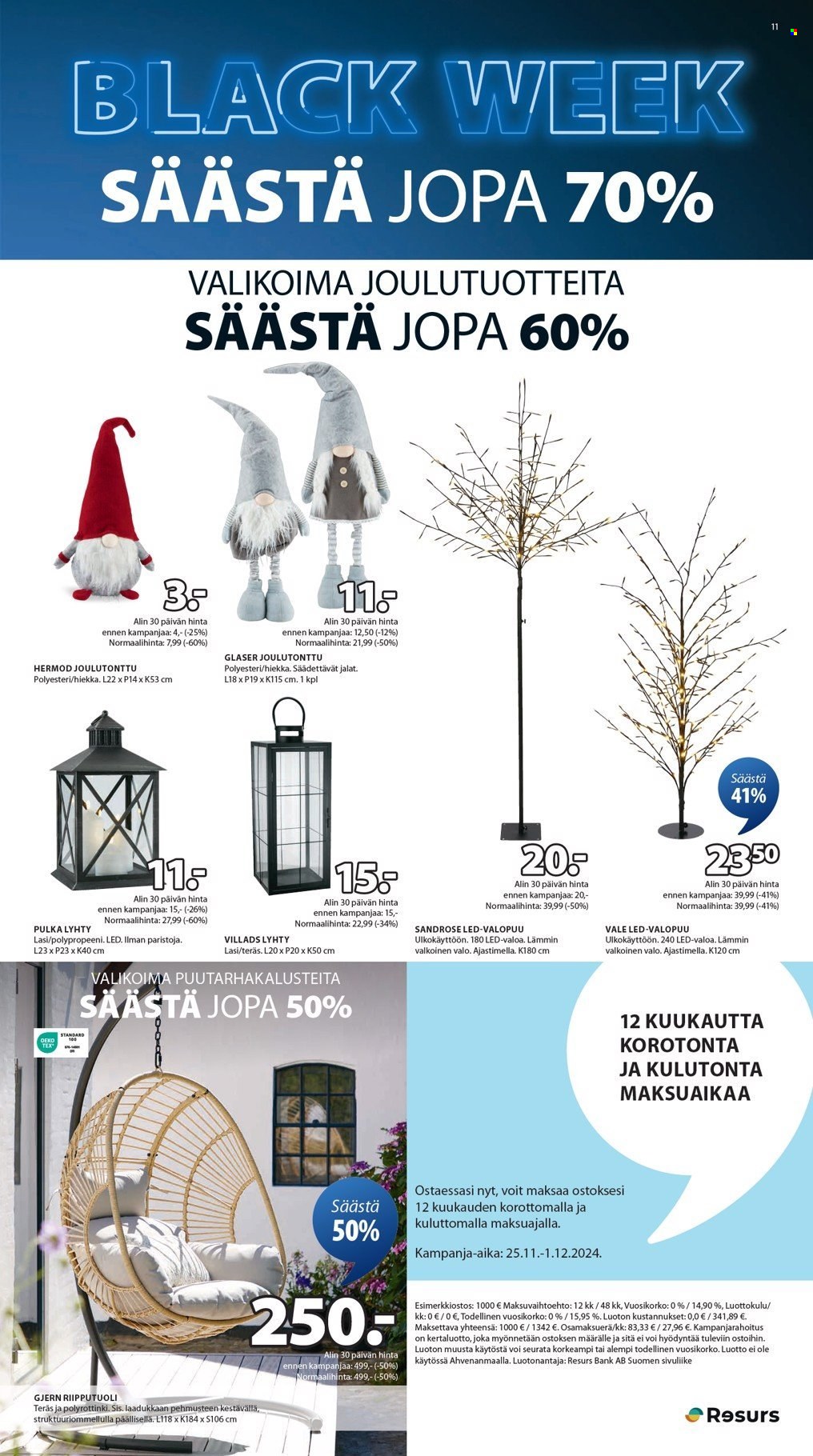 JYSK tarjoukset - 25.11.2024 - 01.12.2024. Sivu 12