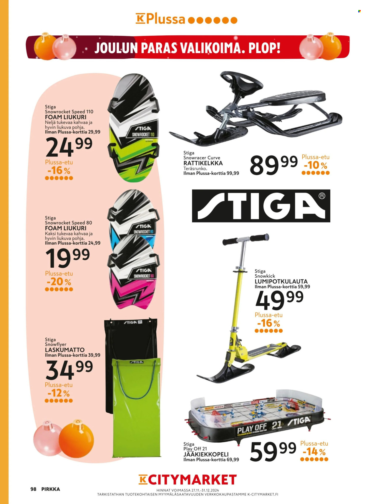 K-citymarket tarjoukset - 27.11.2024 - 04.02.2025. Sivu 98