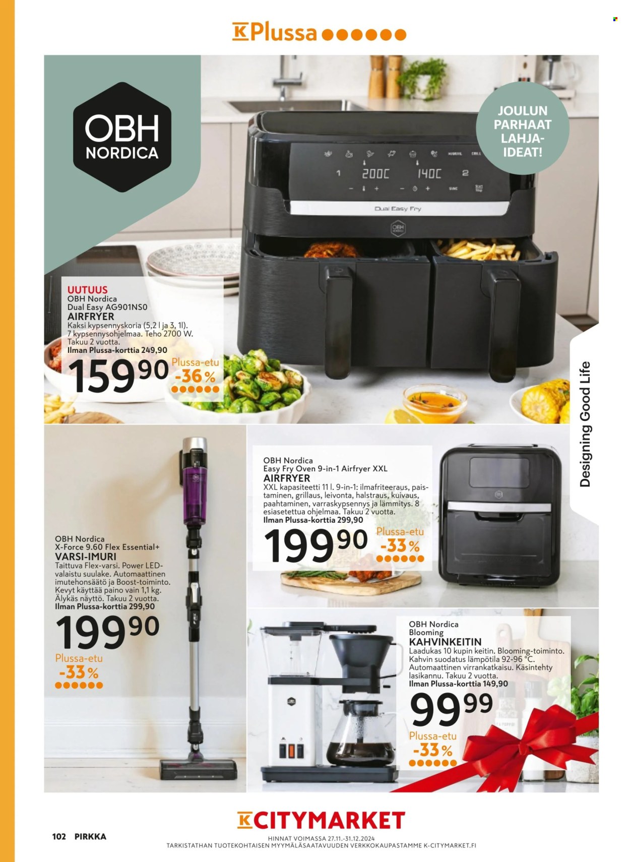 K-citymarket tarjoukset - 27.11.2024 - 04.02.2025. Sivu 102