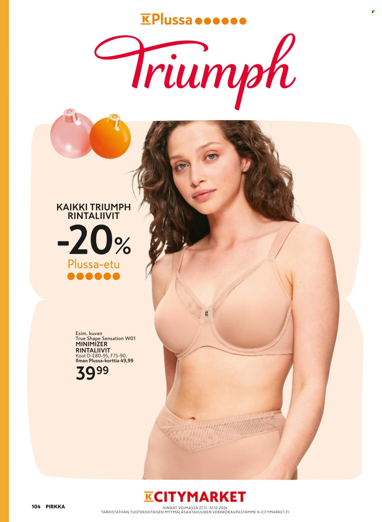 K-citymarket tarjoukset - 27.11.2024 - 04.02.2025. Sivu 104